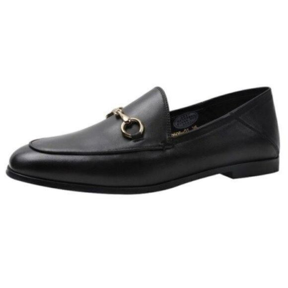 YirenYueji womans Black Lamb leather slip on Loafers double as mules EU 36 BoxH - Picture 2 of 8
